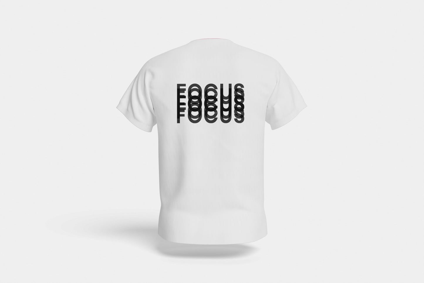 WHITE BLURRY FOCUS TEE