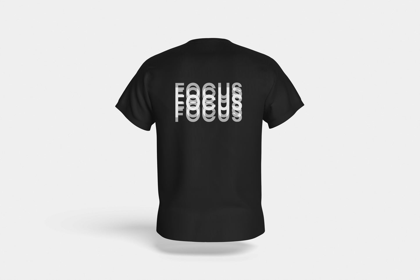 BLACK BLURRY FOCUS TEE